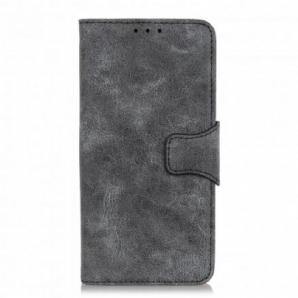 Flip Case Für Xiaomi Redmi Note 10 Pro Flip Case Vintage Magnetklappe