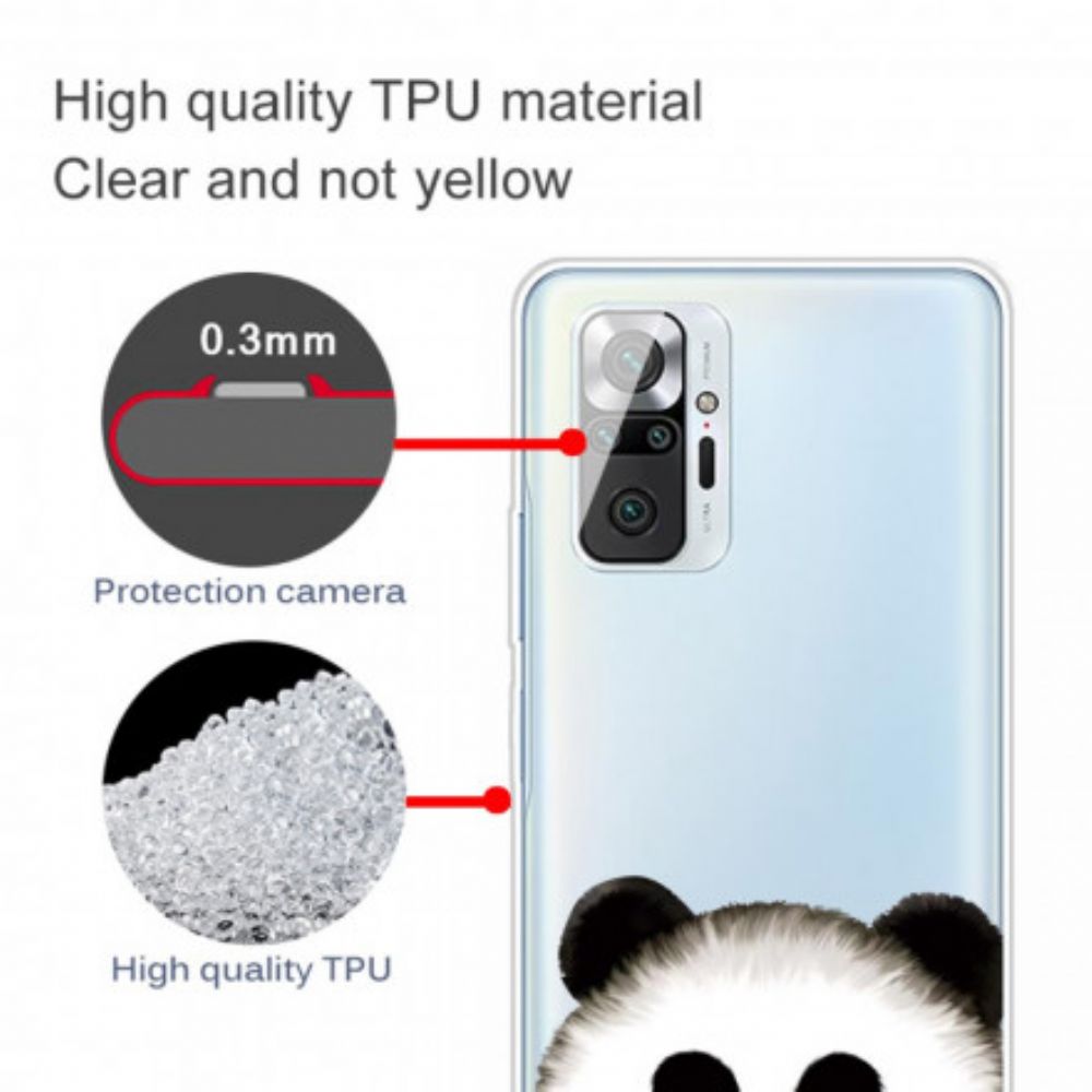 Handyhülle Für Xiaomi Redmi Note 10 Pro Transparenter Panda