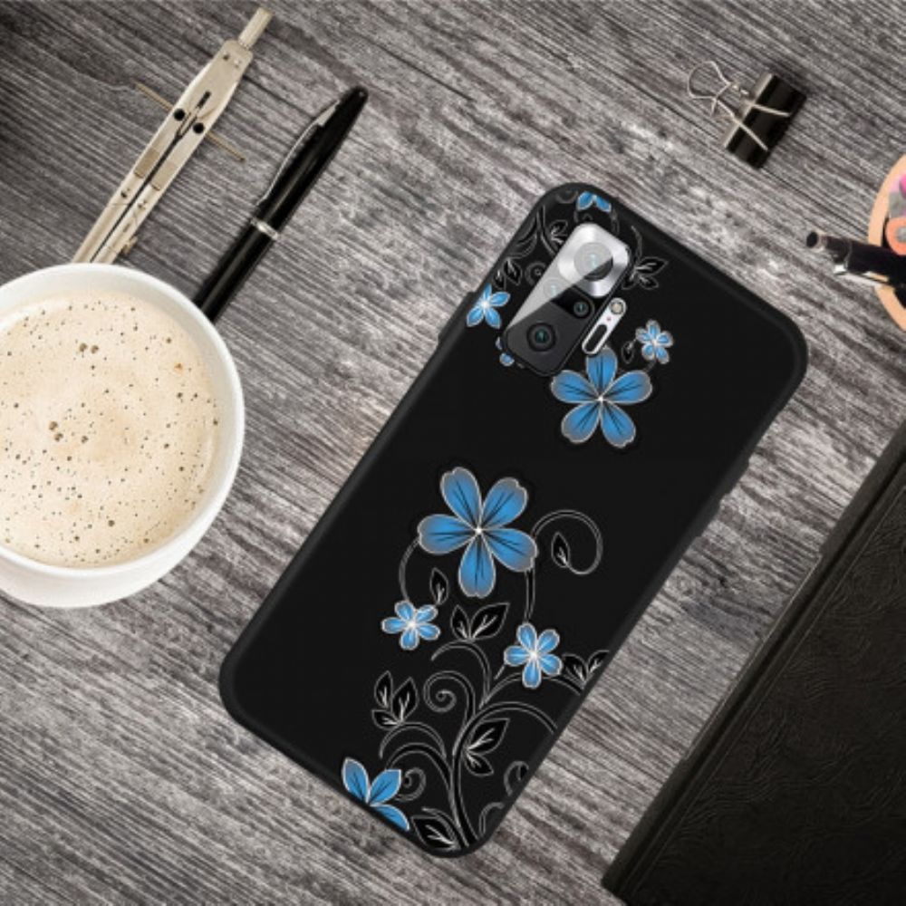 Hülle Für Xiaomi Redmi Note 10 Pro Blaue Blumen