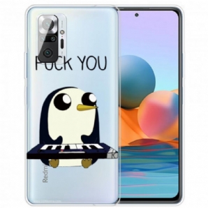 Hülle Für Xiaomi Redmi Note 10 Pro Pinguin Fick Dich