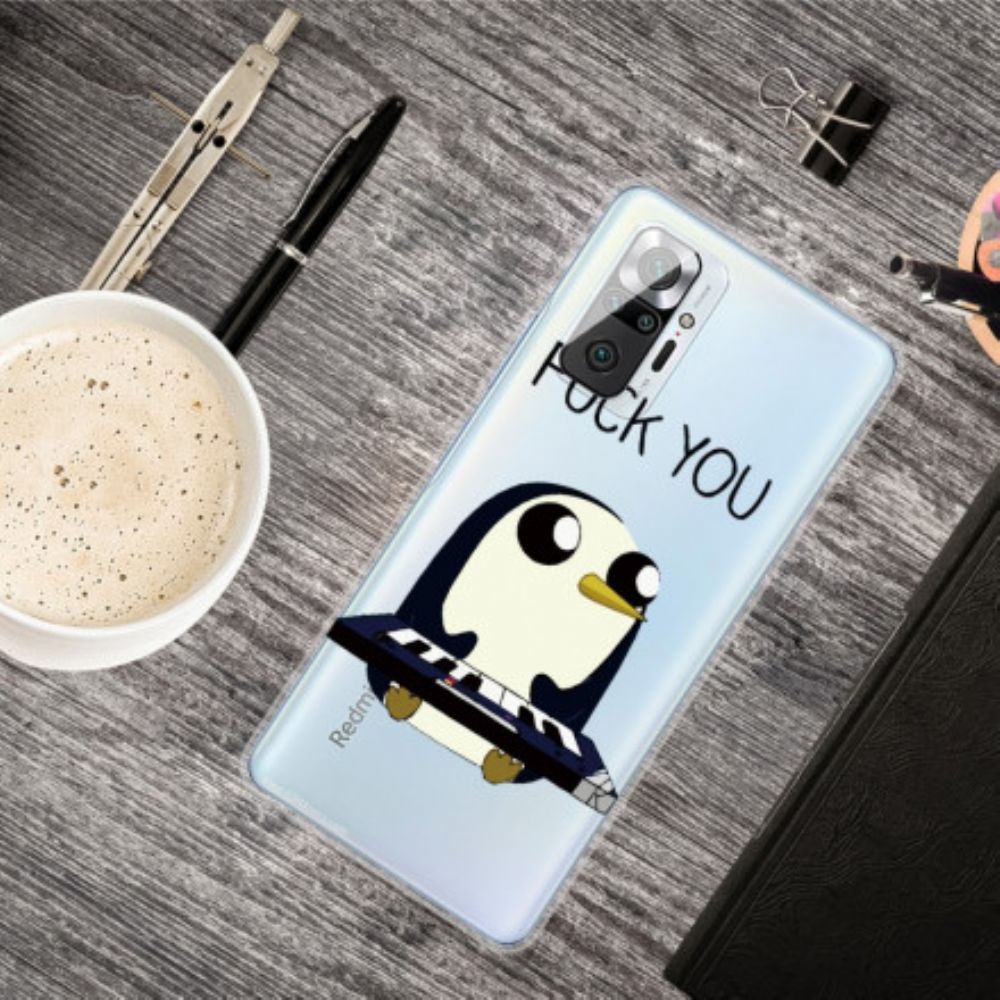 Hülle Für Xiaomi Redmi Note 10 Pro Pinguin Fick Dich