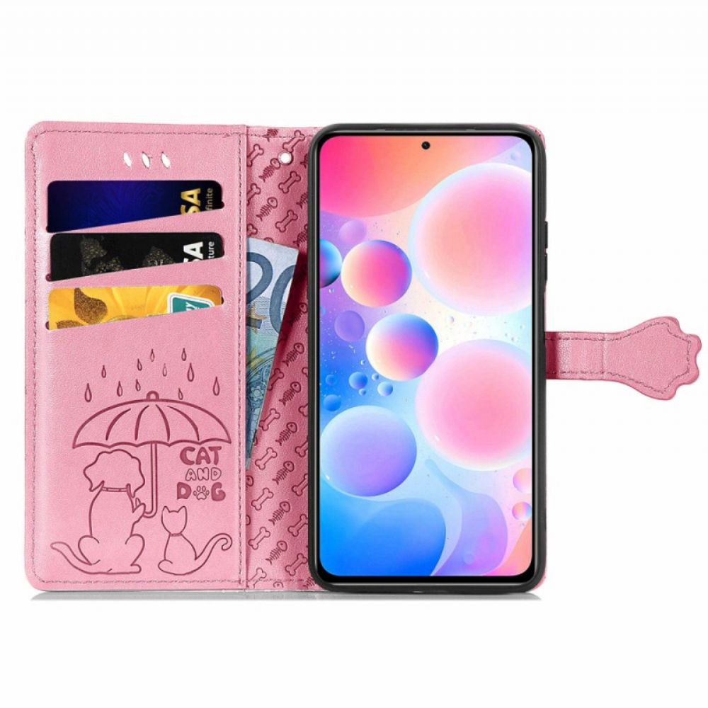 Lederhüllen Für Xiaomi Redmi Note 10 Pro Animierte Tiere