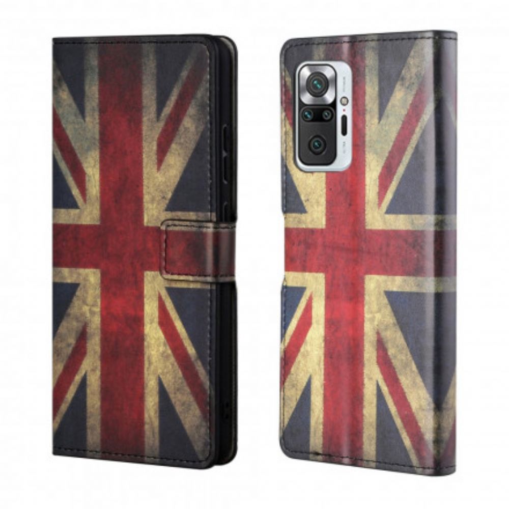 Lederhüllen Für Xiaomi Redmi Note 10 Pro England-flagge