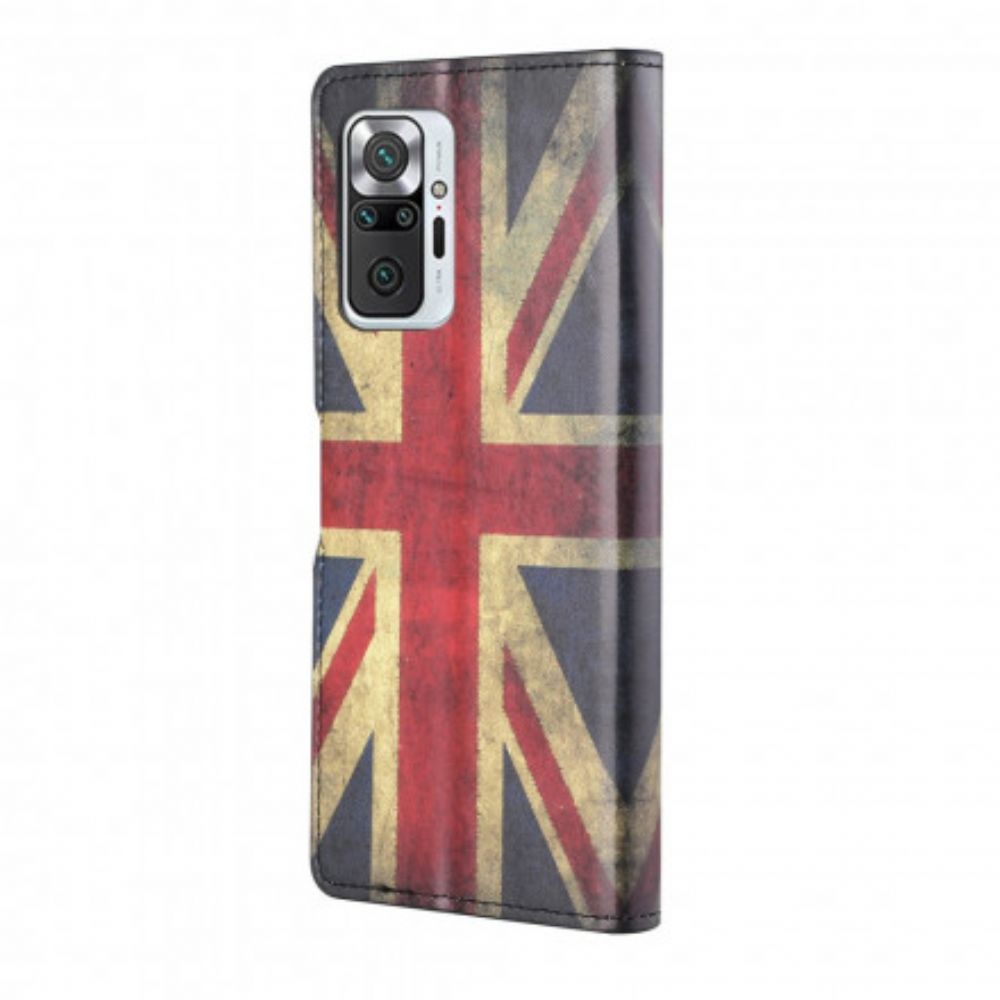 Lederhüllen Für Xiaomi Redmi Note 10 Pro England-flagge