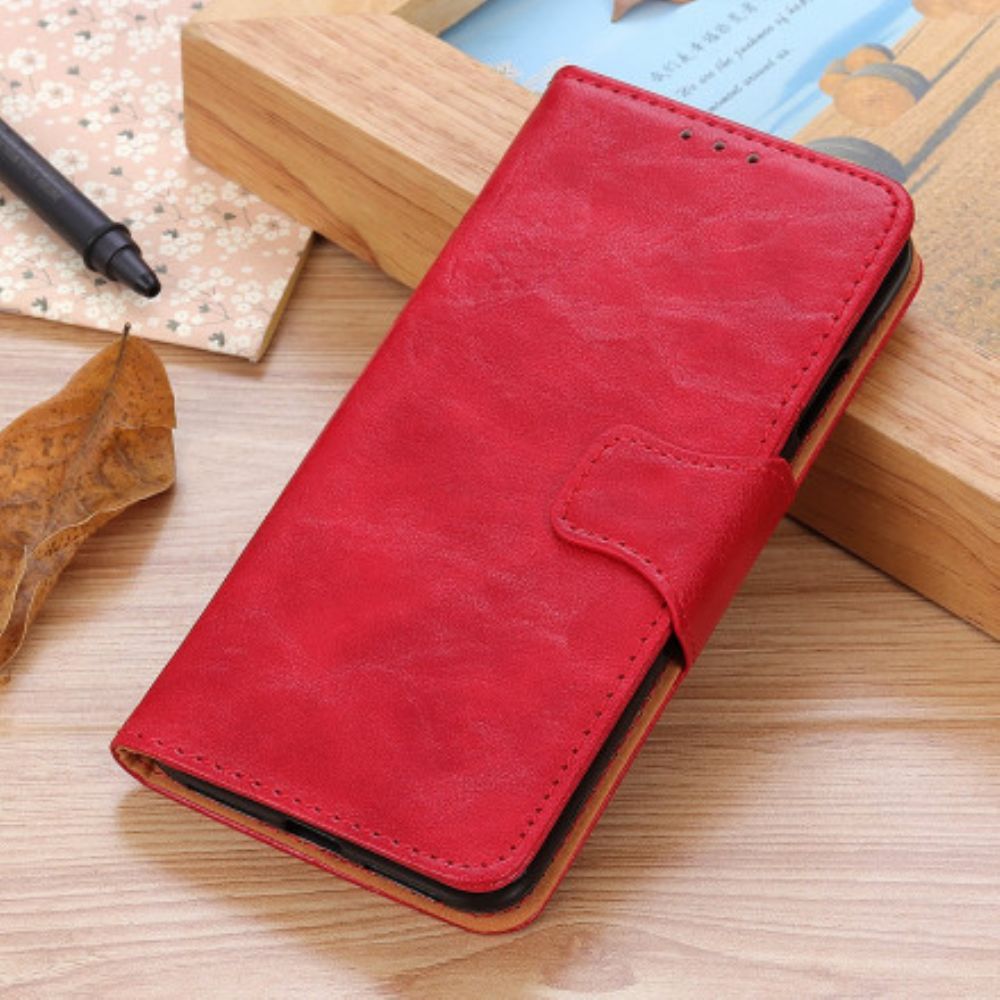 Lederhüllen Für Xiaomi Redmi Note 10 Pro Flip Case Magnetklappe