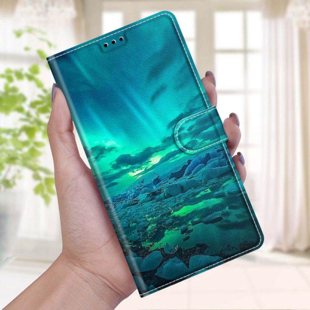 Lederhüllen Für Xiaomi Redmi Note 10 Pro Mit Kordel Riemenlandschaft