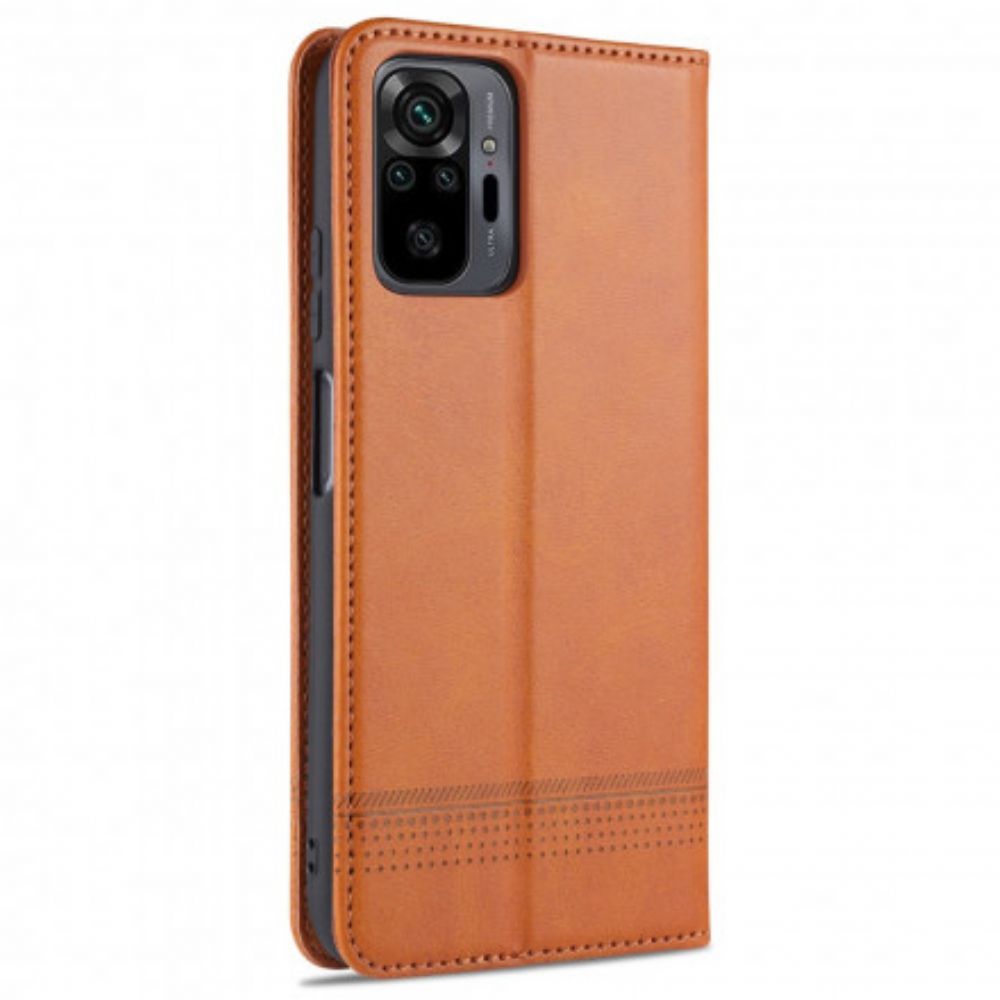 Schutzhülle Für Xiaomi Redmi Note 10 Pro Flip Case Azns-lederstil