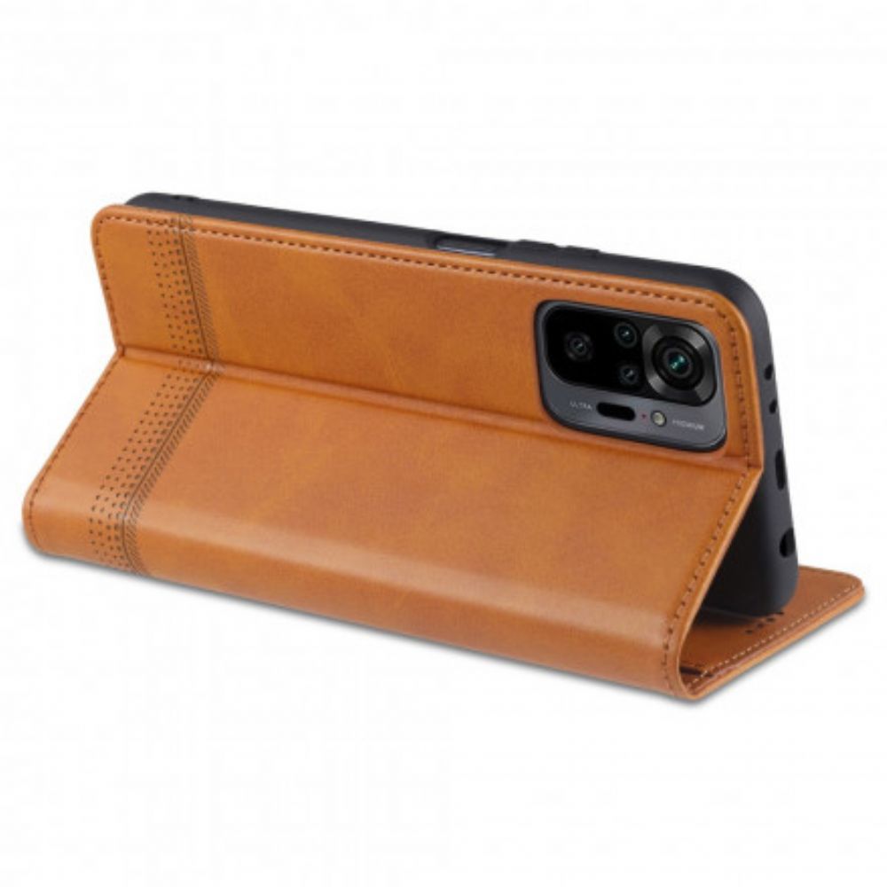 Schutzhülle Für Xiaomi Redmi Note 10 Pro Flip Case Azns-lederstil