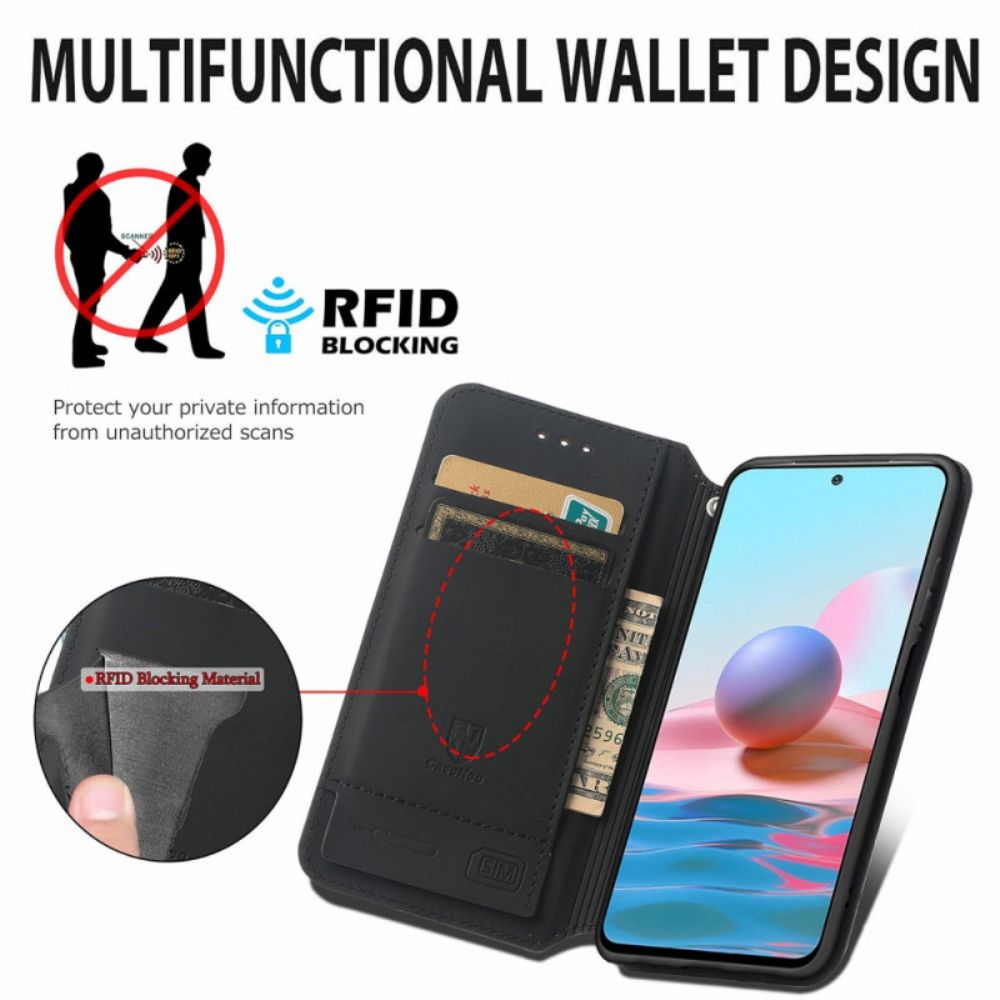 Schutzhülle Für Xiaomi Redmi Note 10 Pro Flip Case Caseneo Rfid-design