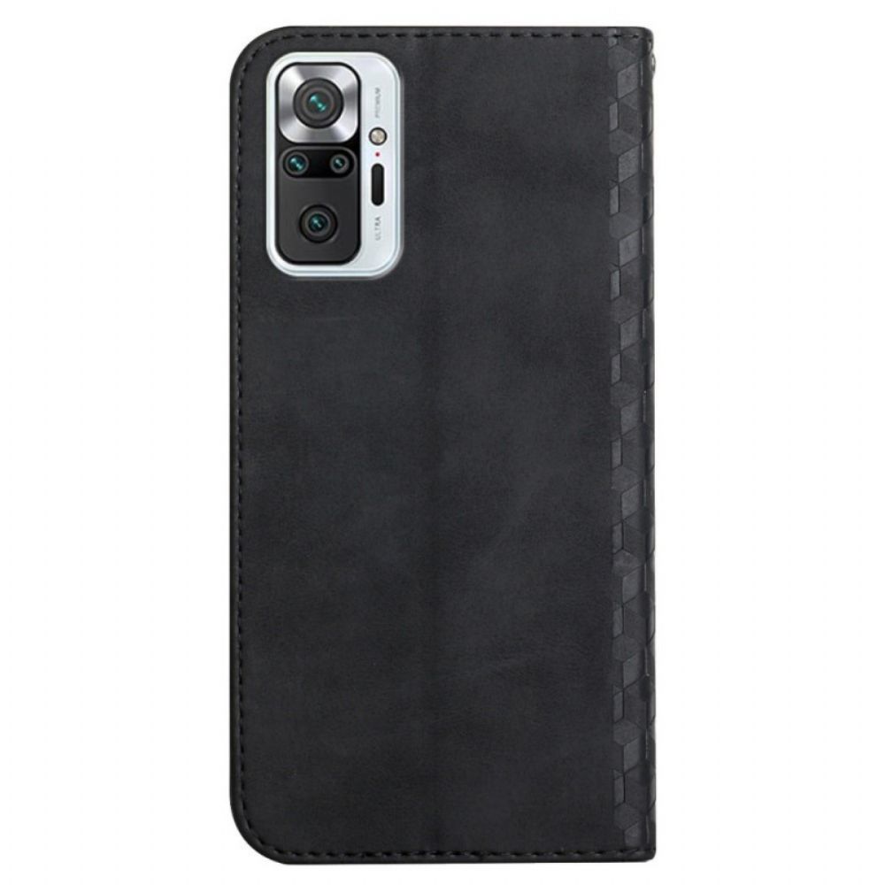 Schutzhülle Für Xiaomi Redmi Note 10 Pro Flip Case Geo-leder-effekt