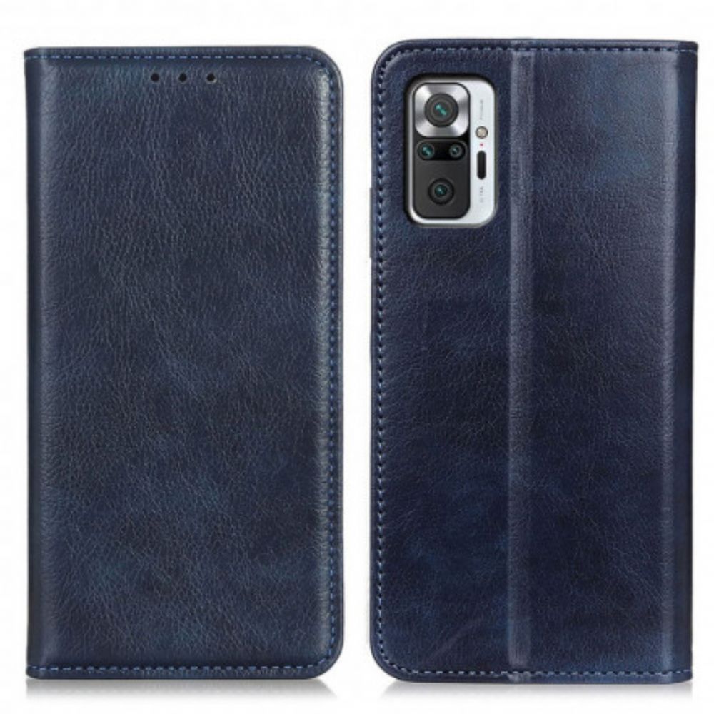 Schutzhülle Für Xiaomi Redmi Note 10 Pro Flip Case Litchi-spaltleder