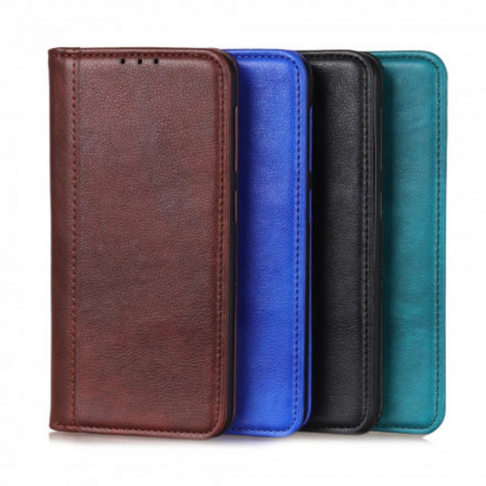 Schutzhülle Für Xiaomi Redmi Note 10 Pro Flip Case Litschi-spaltleder