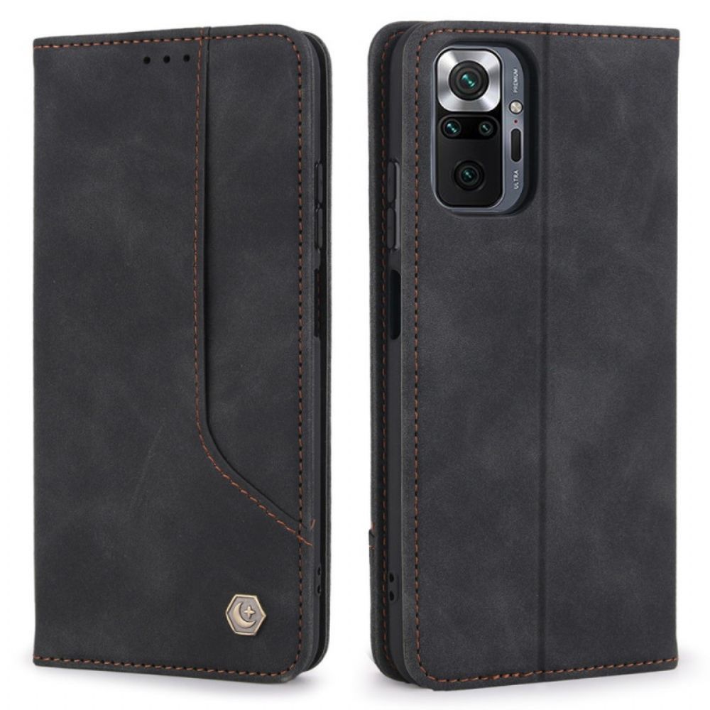 Schutzhülle Für Xiaomi Redmi Note 10 Pro Flip Case Pola Retro