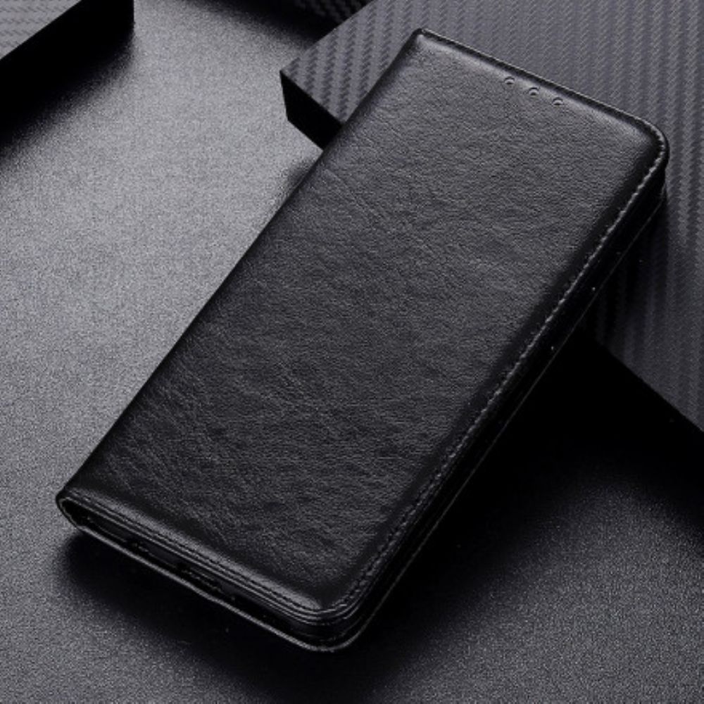 Schutzhülle Für Xiaomi Redmi Note 10 Pro Flip Case Strukturiertes Spaltleder