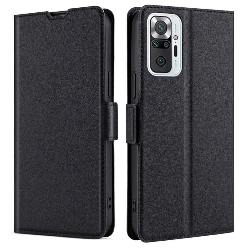 Schutzhülle Für Xiaomi Redmi Note 10 Pro Flip Case Ultrafeiner Lederstil