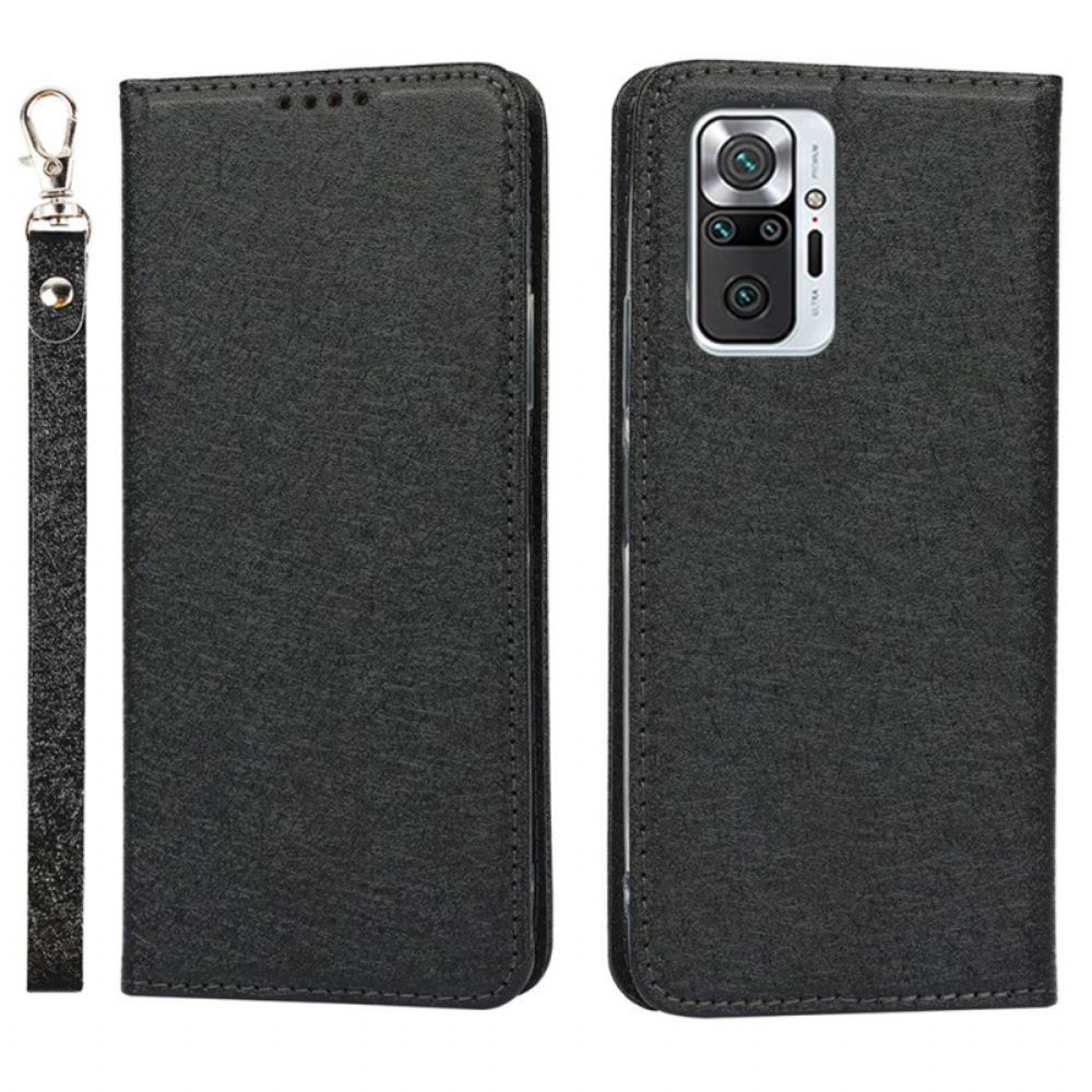 Schutzhülle Für Xiaomi Redmi Note 10 Pro Flip Case Weicher Lederstil Mit Riemen