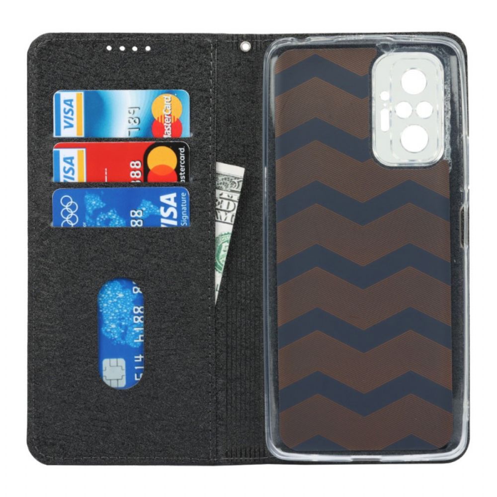 Schutzhülle Für Xiaomi Redmi Note 10 Pro Flip Case Weicher Lederstil Mit Riemen