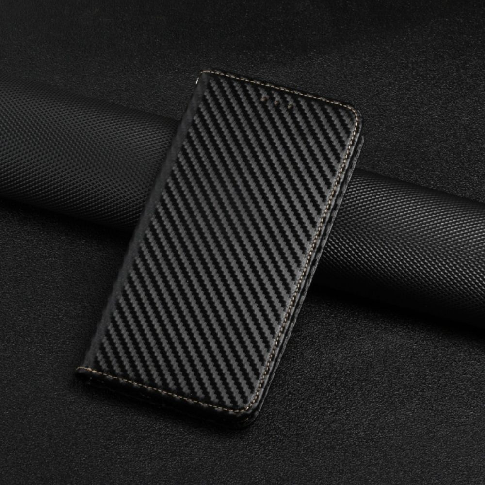 Schutzhülle Für Xiaomi Redmi Note 10 Pro Mit Kordel Flip Case Kohlefaserband