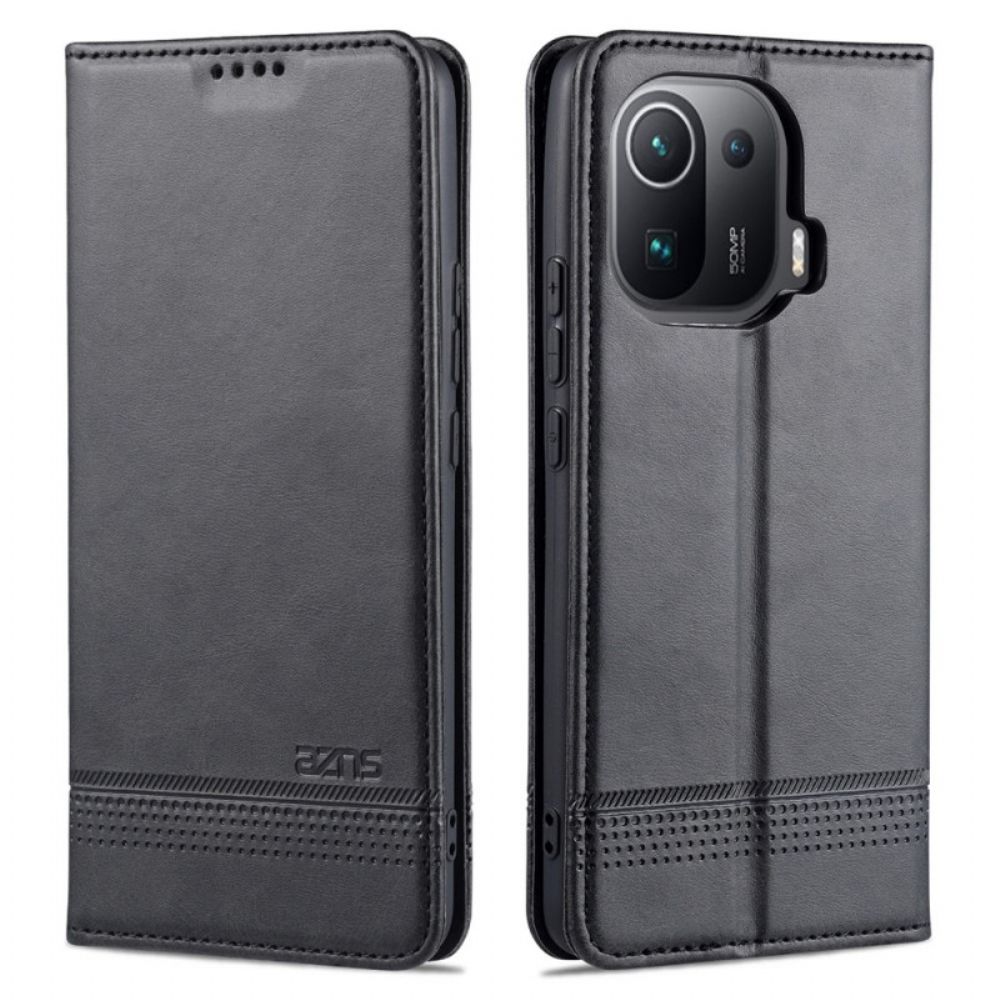 Schutzhülle Für Xiaomi Mi 11 Pro Flip Case Azns Lederstil