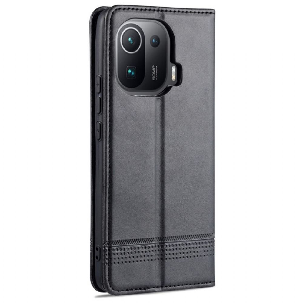 Schutzhülle Für Xiaomi Mi 11 Pro Flip Case Azns Lederstil