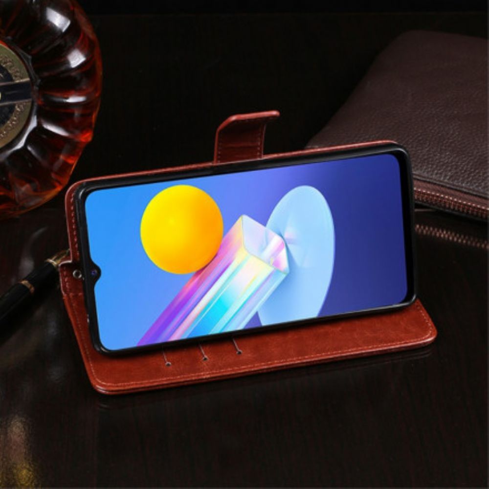 Flip Case Für Vivo Y72 5G Kunstleder Idewei