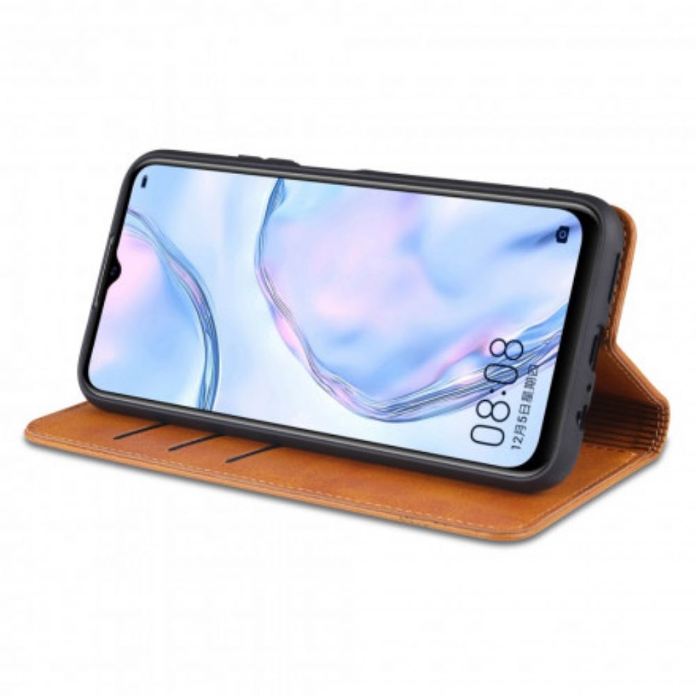 Schutzhülle Für Vivo Y72 5G Flip Case Azns-lederstil