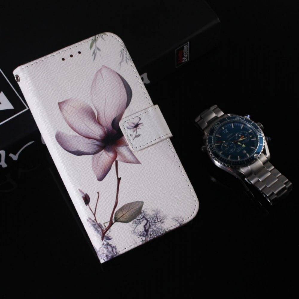 Flip Case Für OnePlus 10 Pro 5G Alte Rosenblüte