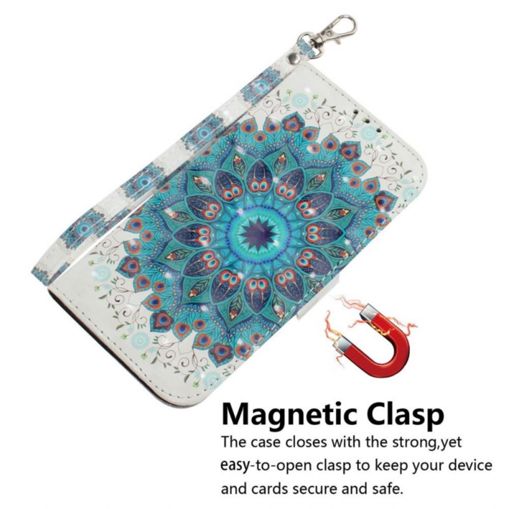 Flip Case Für OnePlus 10 Pro 5G Mit Kordel Band-mandala