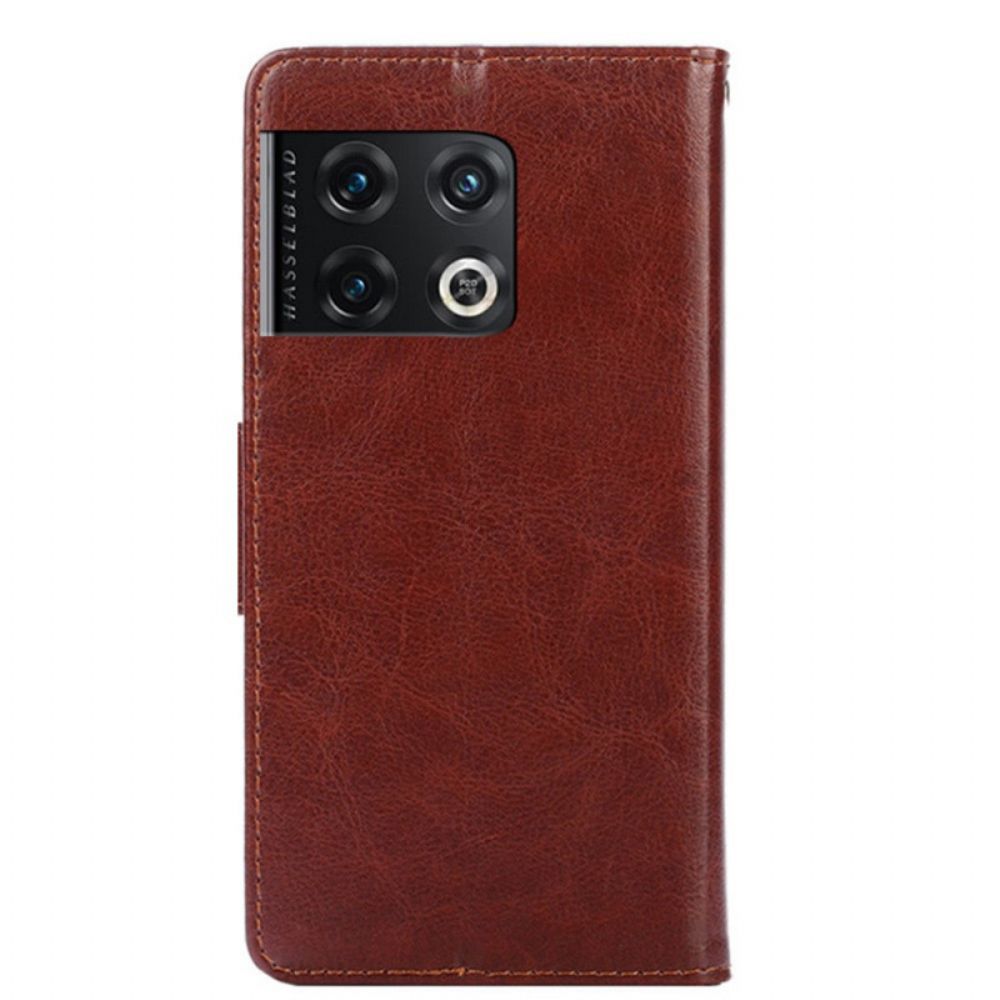 Flip Case Für OnePlus 10 Pro 5G Retro Kunstleder