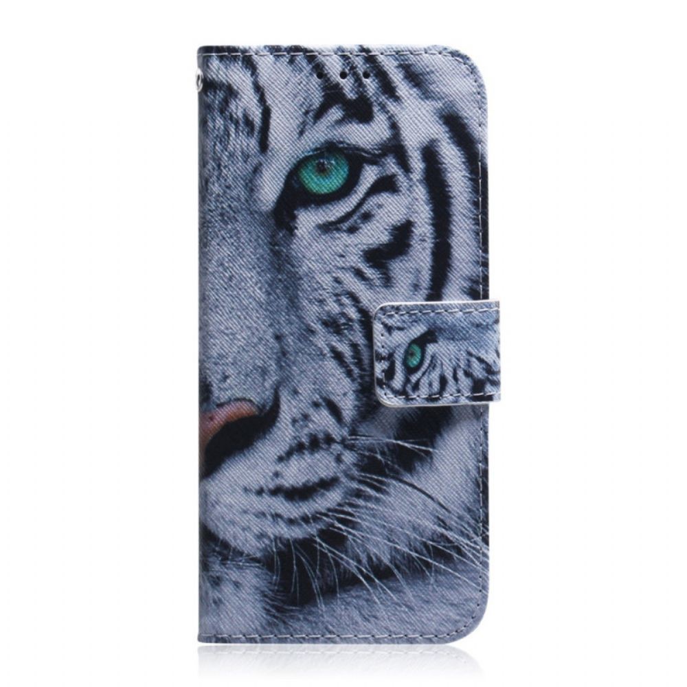 Flip Case Für OnePlus 10 Pro 5G Tigergesicht