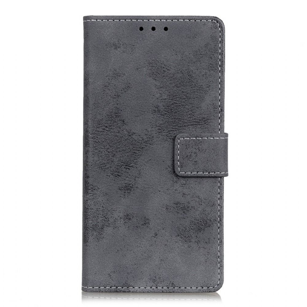 Flip Case Für OnePlus 10 Pro 5G Vintage-leder-effekt