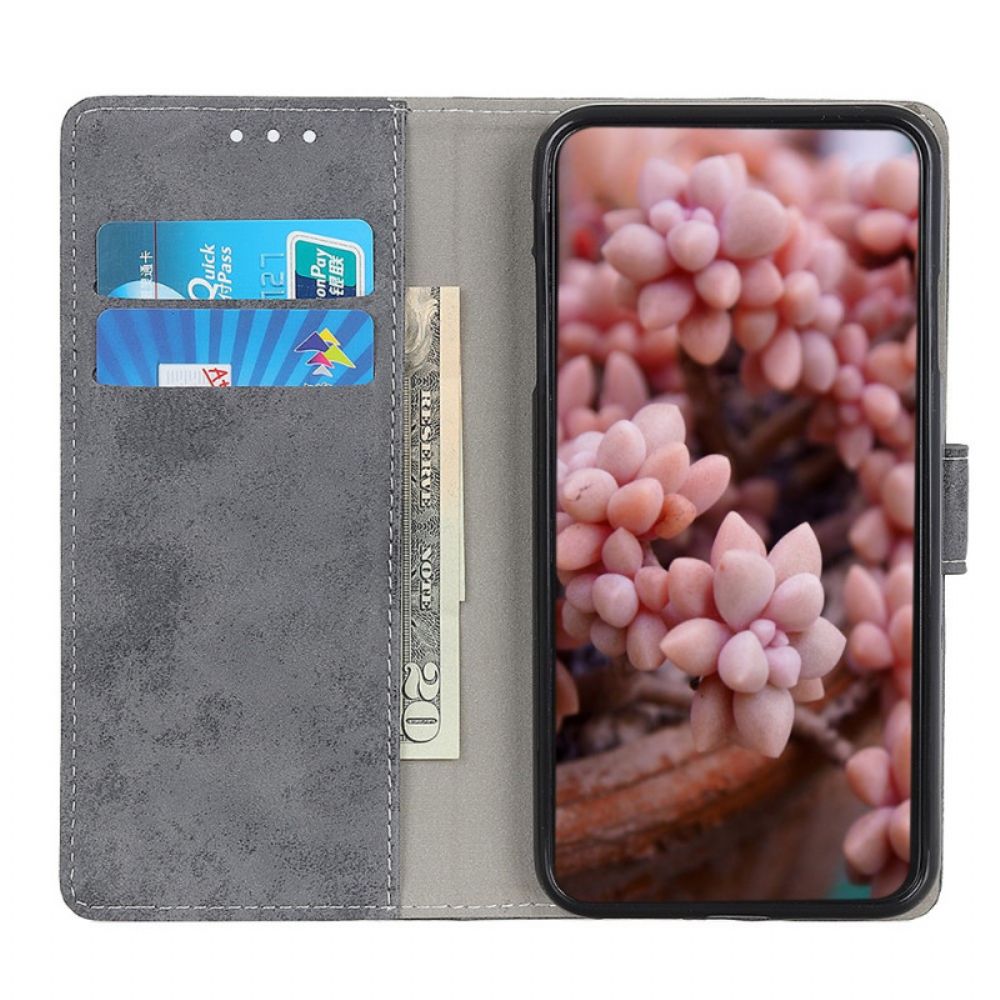 Flip Case Für OnePlus 10 Pro 5G Vintage-leder-effekt