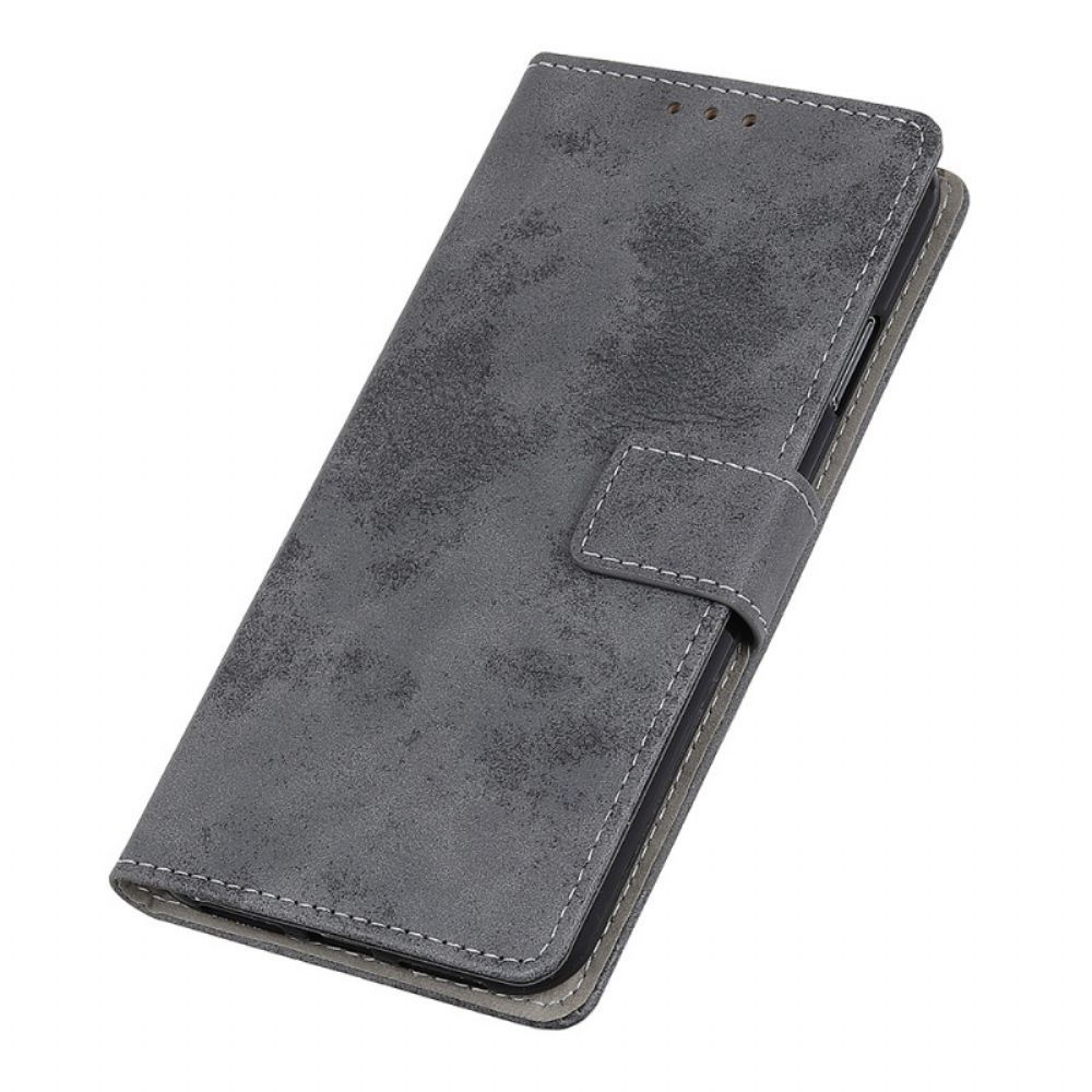 Flip Case Für OnePlus 10 Pro 5G Vintage-leder-effekt