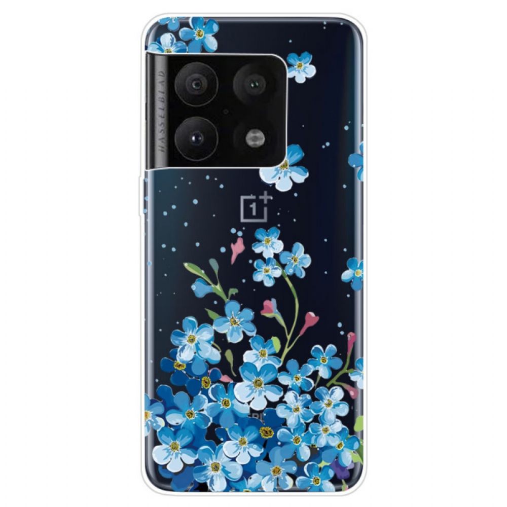 Handyhülle Für OnePlus 10 Pro 5G Blaue Blumen