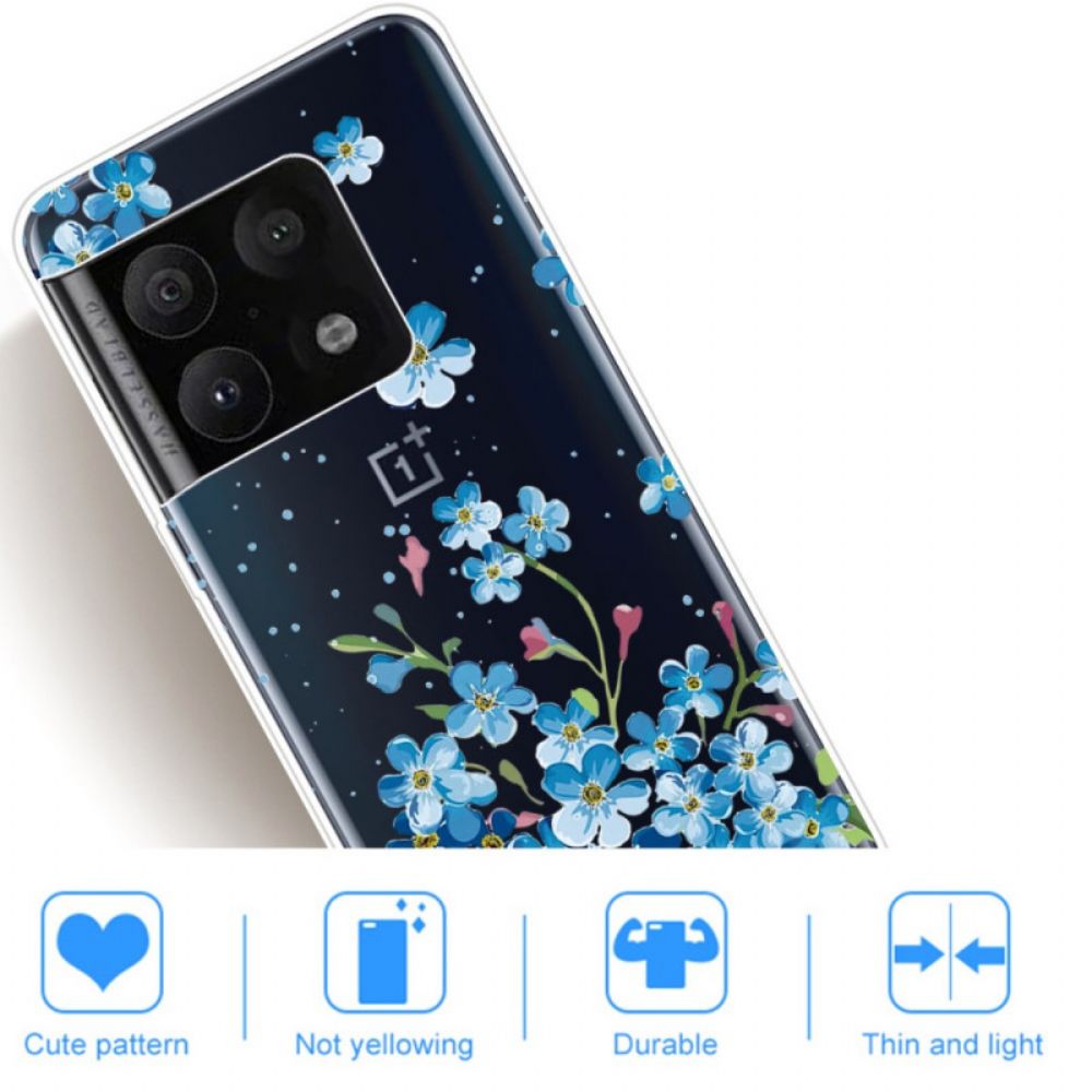 Handyhülle Für OnePlus 10 Pro 5G Blaue Blumen