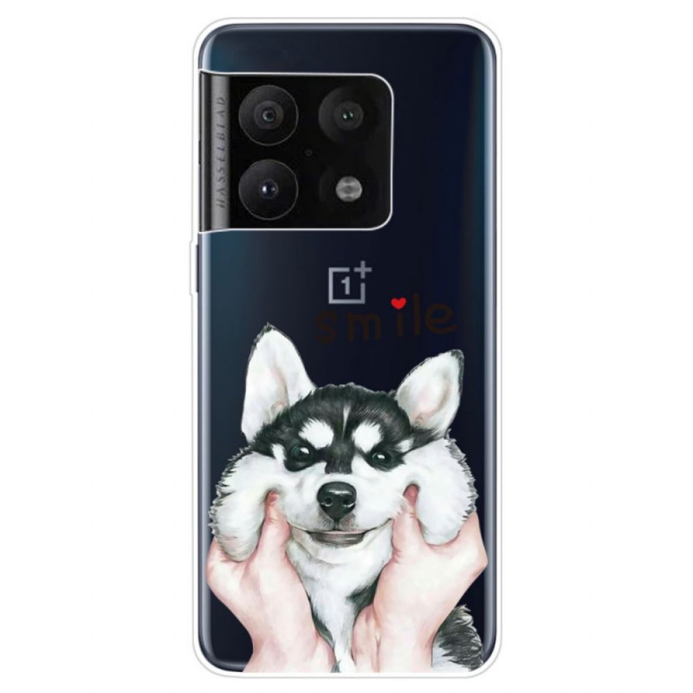 Handyhülle Für OnePlus 10 Pro 5G Lächle Hund