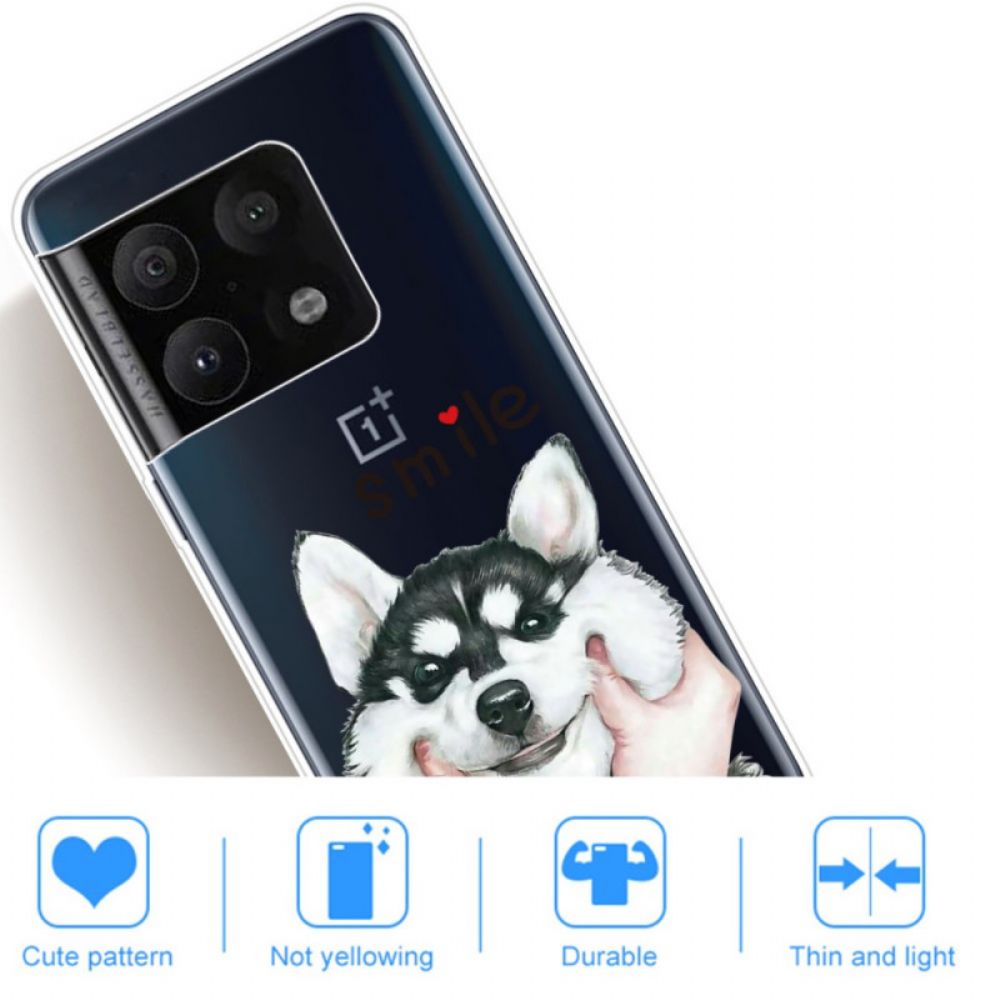 Handyhülle Für OnePlus 10 Pro 5G Lächle Hund