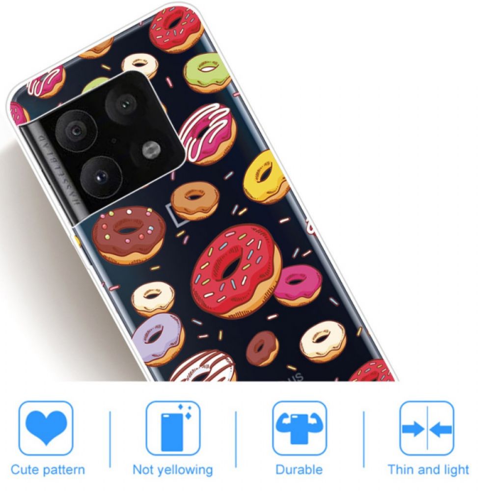 Handyhülle Für OnePlus 10 Pro 5G Liebe Donuts