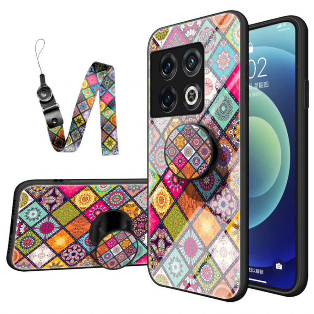 Handyhülle Für OnePlus 10 Pro 5G Magnetischer Patchwork-halter