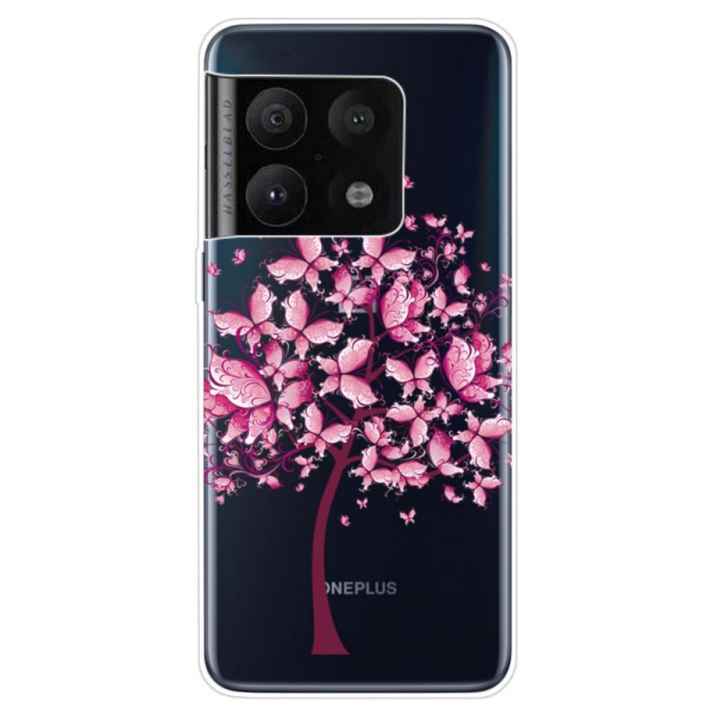 Handyhülle Für OnePlus 10 Pro 5G Rosa Baumkrone