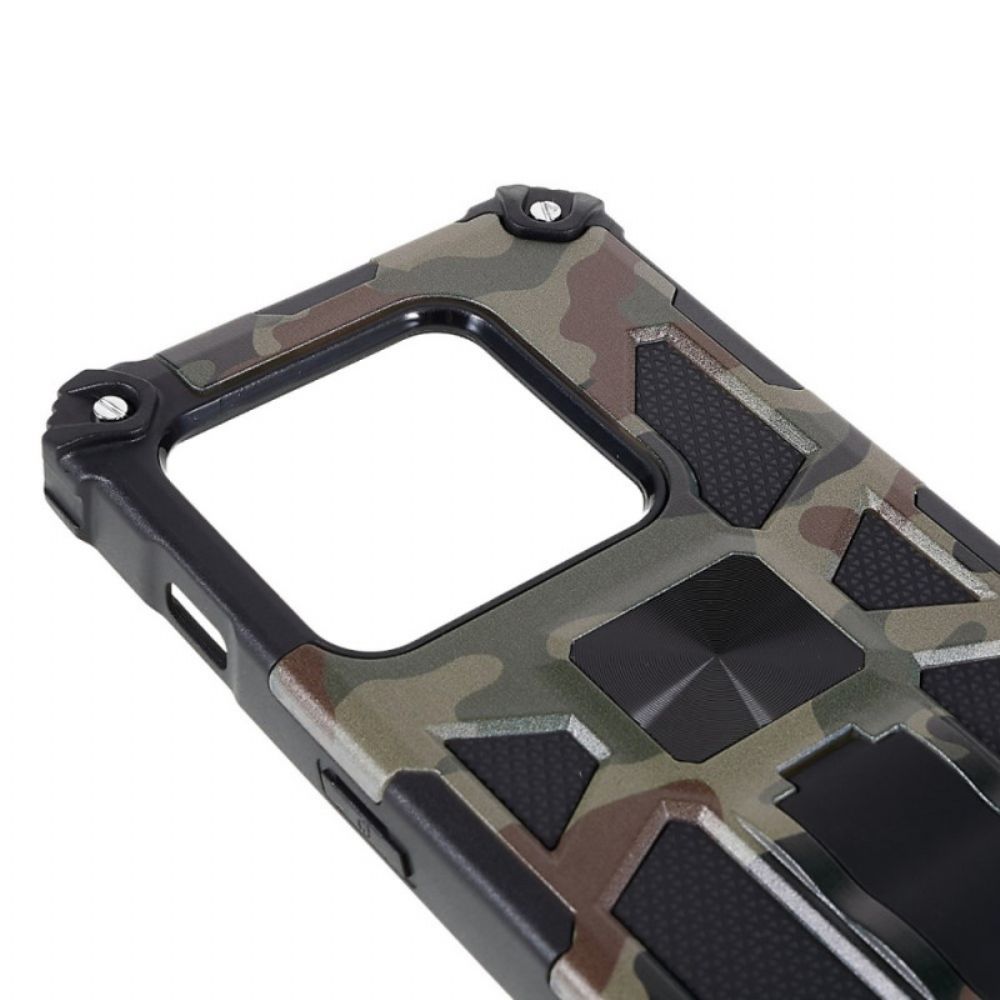 Hülle Für OnePlus 10 Pro 5G Camouflage Abnehmbare Stütze