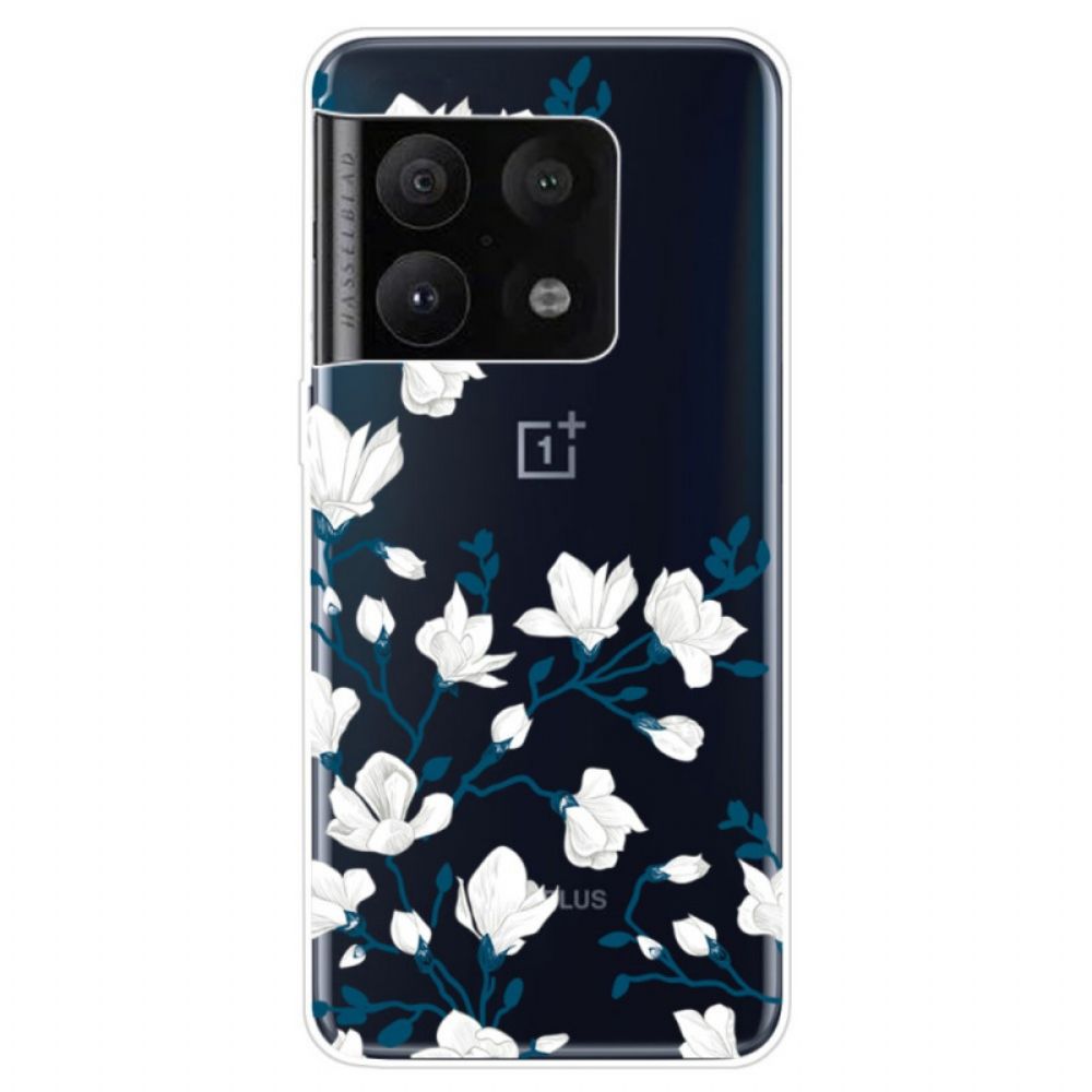 Hülle Für OnePlus 10 Pro 5G Weiße Blumen