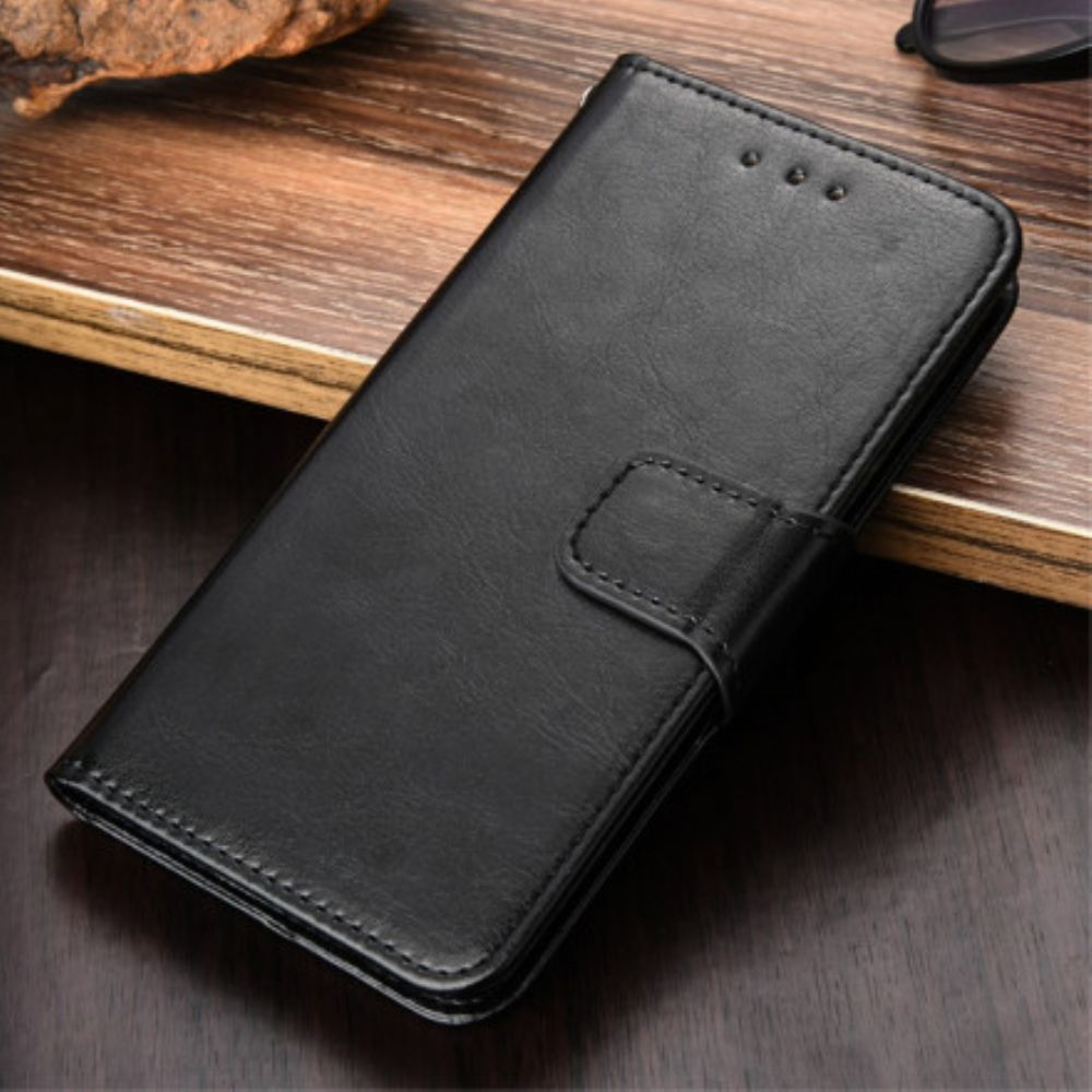 Flip Case Für Xiaomi Mi 11i 5G / Poco F3 Farbiger Ledereffekt