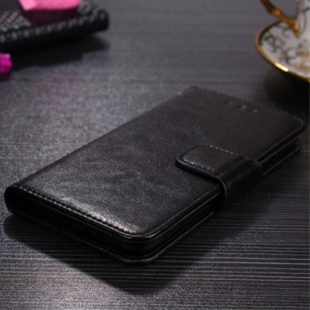 Flip Case Für Xiaomi Mi 11i 5G / Poco F3 Farbiger Ledereffekt