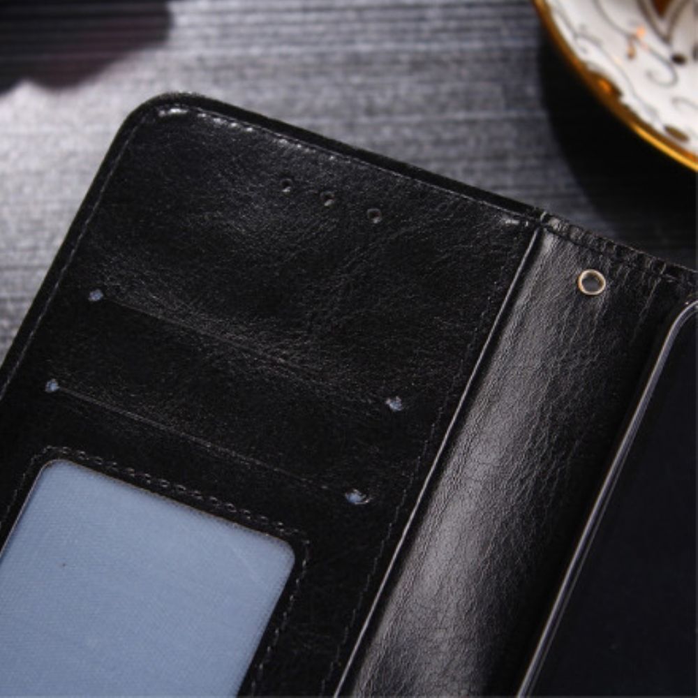 Flip Case Für Xiaomi Mi 11i 5G / Poco F3 Farbiger Ledereffekt