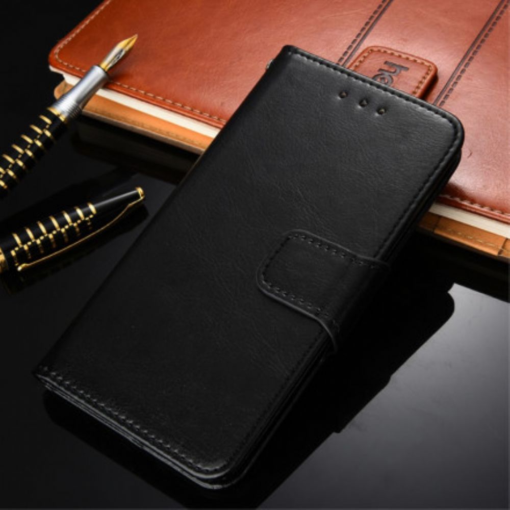 Flip Case Für Xiaomi Mi 11i 5G / Poco F3 Farbiger Ledereffekt