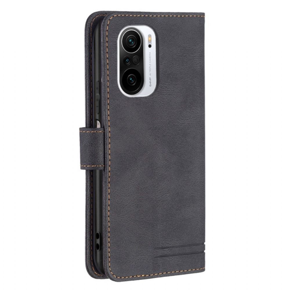 Flip Case Für Xiaomi Mi 11i 5G / Poco F3 Rfid-binfen-farbe