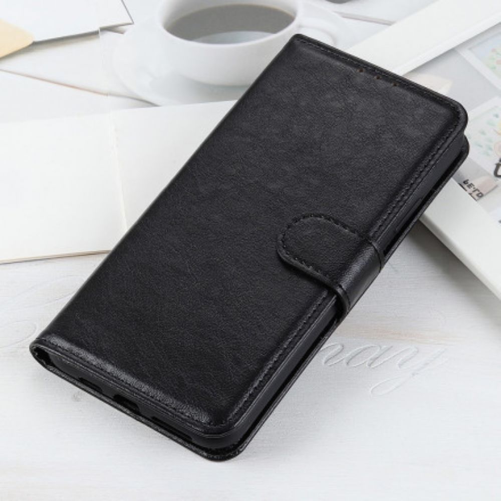 Flip Case Für Xiaomi Mi 11i 5G / Poco F3 Strukturiertes Kunstleder