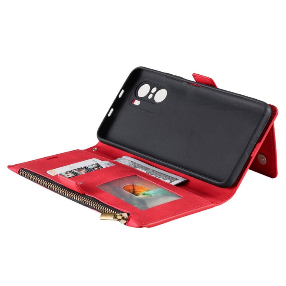 Flip Case Für Xiaomi Mi 11i 5G / Poco F3 Unterstützung Für Kartenhalter