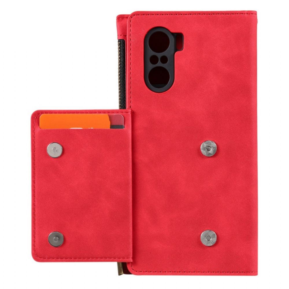 Flip Case Für Xiaomi Mi 11i 5G / Poco F3 Unterstützung Für Kartenhalter